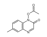 1-acetoxy-6-methyl-2(1H)-quinoxalinone结构式