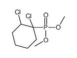 1,2-dichloro-1-dimethoxyphosphorylcyclohexane结构式