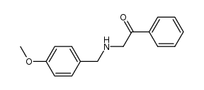 2-[(4-methoxybenzyl)amino]-1-phenylethanone结构式