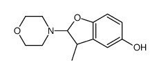 3-methyl-2-morpholin-4-yl-2,3-dihydro-1-benzofuran-5-ol结构式