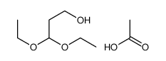 acetic acid,3,3-diethoxypropan-1-ol Structure