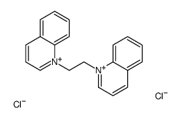 1-(2-quinolin-1-ium-1-ylethyl)quinolin-1-ium,dichloride Structure