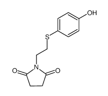 4-(2-succinimidoethylthio)phenol Structure