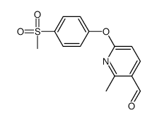 6-(4-(METHYLSULFONYL)PHENOXY)-2-METHYLPYRIDINE-3-CARBALDEHYDE Structure