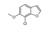 7-chloro-6-methoxybenzofuran结构式