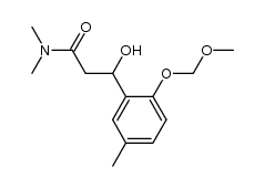 3-hydroxy-3-(2-(methoxymethoxy)-5-methylphenyl)-N,N-dimethylpropanamide结构式