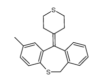 4-(2-Methyl-6,11-dihydrodibenzo[b,e]thiepin-11-ylidene)tetrahydrothiopyran结构式