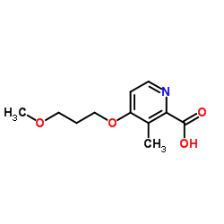 4-(3-methoxypropoxy)-3-methylpicolinic acid结构式