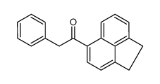 1-(1,2-dihydroacenaphthylen-5-yl)-2-phenylethanone结构式