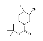(3S,4S)-1-Boc-4-fluoro-3-piperidinol结构式