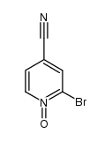 2-bromo-4-cyanopyridine-N-oxide结构式