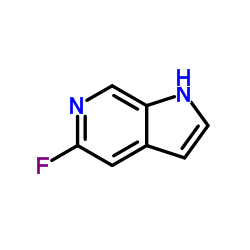 5-氟-1H-吡咯并[2,3-c]吡啶结构式