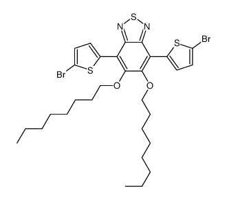 4,7-bis(5-bromothiophen-2-yl)-5,6-bis(octyloxy)benzo[c] [1,2,5]thiadiazole structure