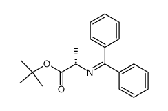 tert-butyl (S)-N-(diphenylmethylene)alaninate Structure