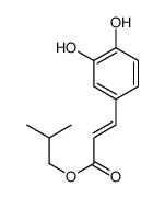 2-methylpropyl 3-(3,4-dihydroxyphenyl)prop-2-enoate结构式