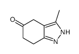 3-METHYL-6,7-DIHYDRO-1H-INDAZOL-5(4H)-ONE Structure