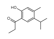 1-(2-hydroxy-5-isopropyl-4-methylphenyl)propan-1-one Structure
