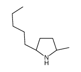(2S,5S)-2-methyl-5-pentylpyrrolidine Structure
