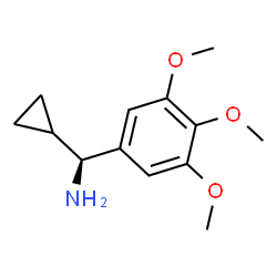 (1S)CYCLOPROPYL(3,4,5-TRIMETHOXYPHENYL)METHYLAMINE结构式