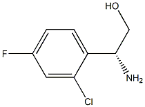 (2R)-2-AMINO-2-(2-CHLORO-4-FLUOROPHENYL)ETHAN-1-OL结构式