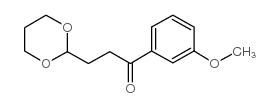 3-(1,3-DIOXAN-2-YL)-3'-METHOXYPROPIOPHENONE structure