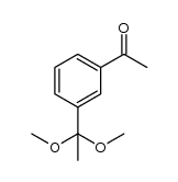 1-(3-(1,1-dimethoxyethyl)phenyl)ethanone结构式