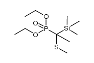 Diethyl 1-methylthio-1-trimethylsilylethylphosphonate结构式