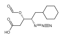 (3S,4S)-4-azido-5-cyclohexyl-3-(formyloxy)pentanoic acid结构式