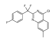 4-chloro-2-[difluoro-(4-fluorophenyl)methyl]-7-methylquinazoline Structure