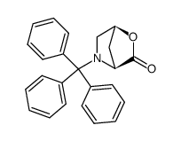 5-triphenylmethyl-2-oxa-5-aza-bicyclo(2.2.1)heptan-3-one结构式