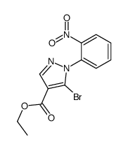ETHYL5-BROMO-1-(2-NITROPHENYL)-1H-PYRAZOLE-4-CARBOXYLATE Structure