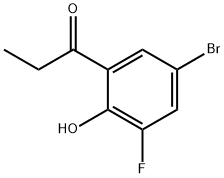 1-(5-bromo-3-fluoro-2-hydroxyphenyl)propan-1-one Structure