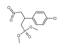 Dimethyl 2-(4-chlorophenyl)-3-nitropropylphosphonate Structure