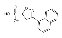 (3-naphthalen-1-yl-4,5-dihydro-1,2-oxazol-5-yl)phosphonic acid Structure