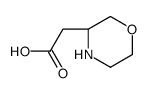 (R)-2-(MORPHOLIN-3-YL)ACETIC ACID Structure