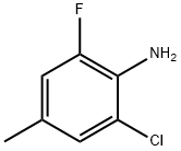 2-氯-6-氟-4-甲基苯胺结构式