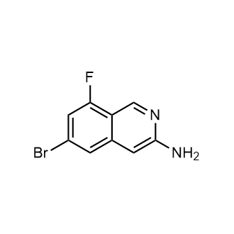 6-Bromo-8-fluoroisoquinolin-3-amine Structure