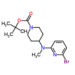 4-[(6-Bromo-pyridin-2-yl)-methyl-amino]-piperidine-1-carboxylic acid tert-butyl ester picture
