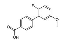 2'-FLUORO-5'-METHOXY-[1,1'-BIPHENYL]-4-CARBOXYLIC ACID structure