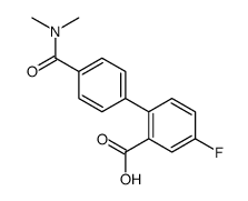 2-[4-(dimethylcarbamoyl)phenyl]-5-fluorobenzoic acid结构式