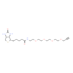 5-((3aS,4S,6aR)-2-氧代六氢-1H-噻吩并[3,4-d]咪唑-4-基)-N-(3,6,9,12-四氧杂十五烷-14-炔-1-基)戊酰胺图片