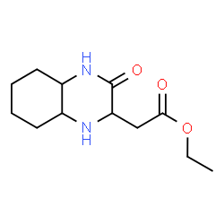 Ethyl (3-oxodecahydroquinoxalin-2-yl)acetate结构式