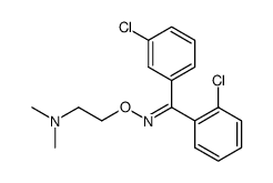 2,3'-Dichlorobenzophenone O-(2-Dimethylaminoethyl)oxime结构式