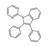 2,3-diphenyl-1-(pyrimidin-2-yl)-1H-indole Structure