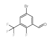 5-Bromo-2-fluoro-3-(trifluoromethyl)benzaldehyde structure