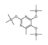 trimethyl-[4-methyl-2,6-bis(trimethylsilyloxy)pyrimidin-5-yl]oxysilane Structure