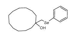 1-(phenylselenomethyl)cyclododecanol Structure