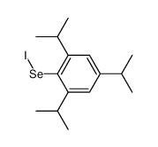 2,4,6-triisopropylphenyl hypoiodoselenoite Structure