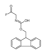 9H-fluoren-9-ylmethyl N-(2-fluoro-2-oxoethyl)carbamate结构式