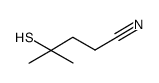 4-mercapto-4-methylpentanenitrile结构式